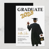 Graduatie Party Invitation Kaart (Voorkant / Achterkant)