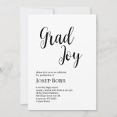 Graduatie Party Invitation Kaart (Voorkant)