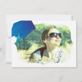 Graduatie Party Invitation Kaart (Achterkant)