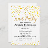 Graduatie Party Invitation Kaart (Voorkant / Achterkant)