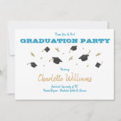 Graduatie Party Invitation Kaart (Voorkant)