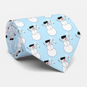 Graduatie Sneeuwman Kerstmis Stropdas