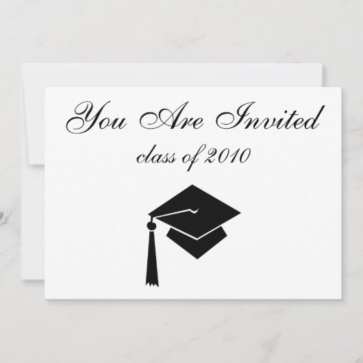 Graduatie-uitnodigingen met aangepaste datum kaart (Voorkant)