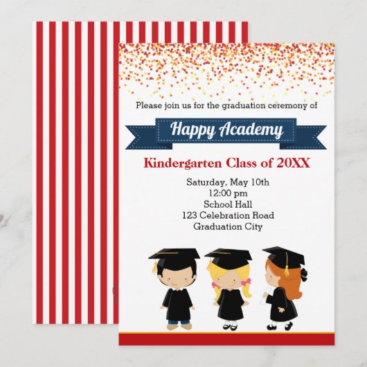 Graduatie-uitvindingen - Kute Kindergarten Kaart (Voorkant / Achterkant)