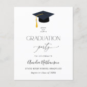 Graduatie van de begrotingspartij Afstuderen Pet (Voorkant)