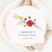 Graduatie van wilde bloemen "Klasse 2023" Servet