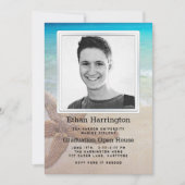 Graduaties Strand Zeester Foto Sjabloon Kaart (Voorkant)