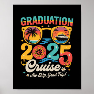 Graduatietocht 2025 Grappige cruise eindexamen A Poster