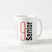 Graduating Senior Coffee Mug - Classe de 2019 (Devant droit)