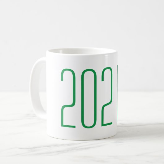 Graduating Senior Green Coffee Mug Class of 2021 (Devant gauche)