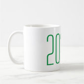 Graduating Senior Green Coffee Mug Class of 2021 (Gauche)
