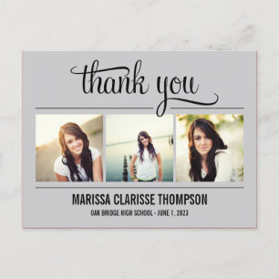 Graduating Year Graduation Thank You Card Briefkaart