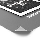 Graduation 10 Photos Collage Poster Gris (Coin)