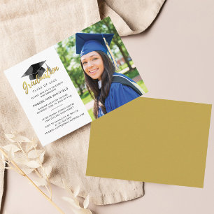 Graduation 2024 Grad Photo Mini Party Invitation