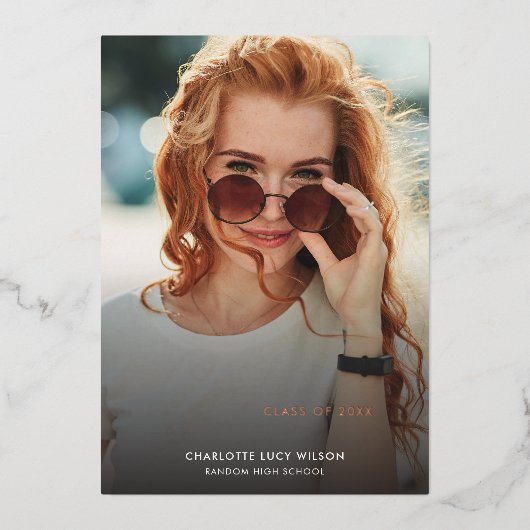 Graduation 2025 Faire-part photo (Recto)