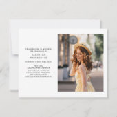 Graduation 2025 Faire-part photo (Dos)