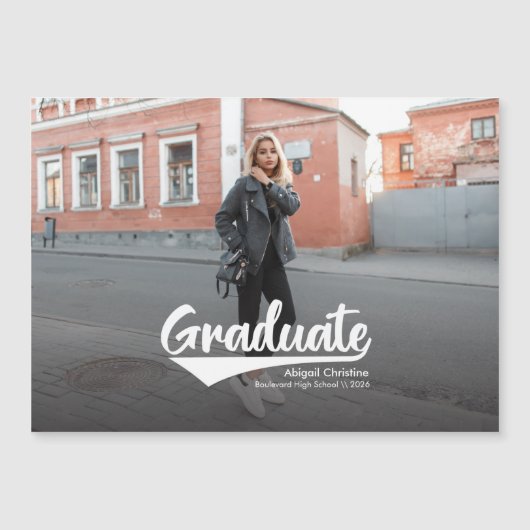 Graduation 2025 Faire-part photo moderne (Devant)