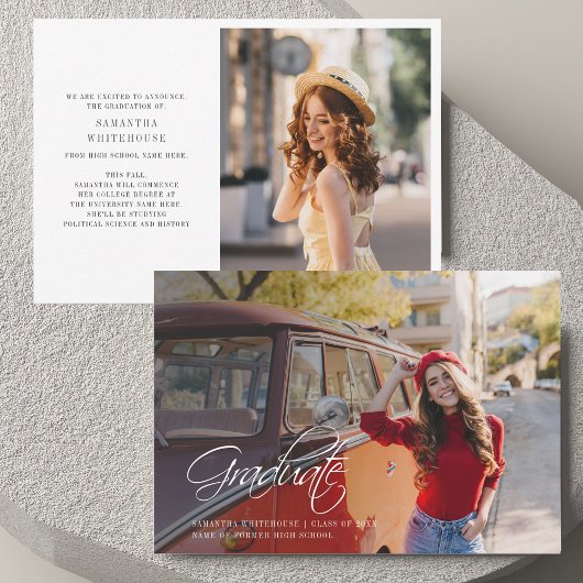 Graduation 2025 Grad Photos Faire-part