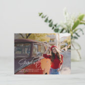 Graduation 2025 Grad Photos Faire-part (Debout devant)