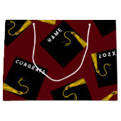 Graduation 2025 Grand sac cadeau (Devant)