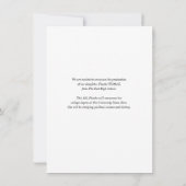 Graduation 2025 Lettré à la main Faire-part photo (Dos)