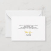 Graduation 2025 minimaliste Carte de remerciements (Dos)