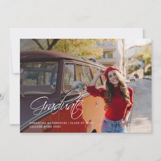 Graduation 2025 Moderne Photos Faire-part (Devant)