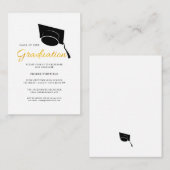 Graduation 2025 Party Grad Casquette Invitation (Devant / Derrière)