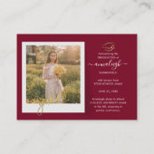 Graduation 2025 Photo Collage Faire-part (Dos)