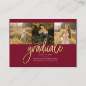 Graduation 2025 Photo Collage Faire-part (Devant)