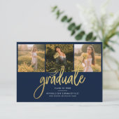 Graduation 2025 Photo Collage Grad Faire-part (Debout devant)