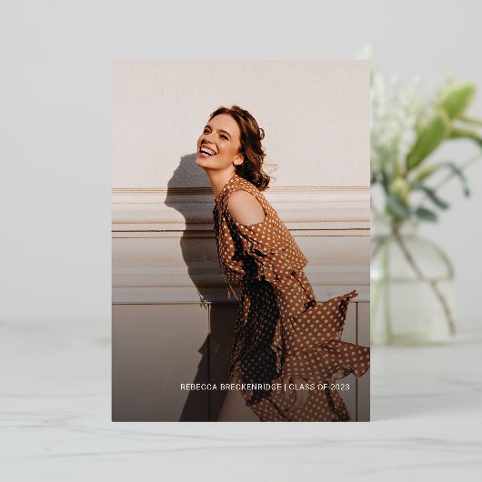 Graduation 2025 Photo Collage Script Faire-part (Debout devant)