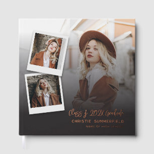 Graduation 2025 Photo Collage Script Rose Gold
