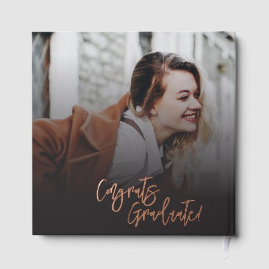 Graduation 2025 Photo Collage Script Rose Gold (Verso)