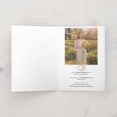 Graduation 2025 Photo Gold Foil Faire-part (Couchage intérieur)