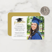 Graduation 2025 Photo Party Invitation (Devant/Arrière en situation)