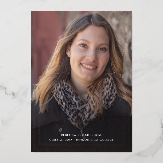Graduation 2025 Photos Grad Faire-part (Recto)