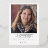 Graduation 2025 Photos Grad Faire-part (Verso)