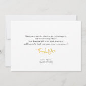 Graduation 2025 Script Grad Carte de remerciements (Dos)