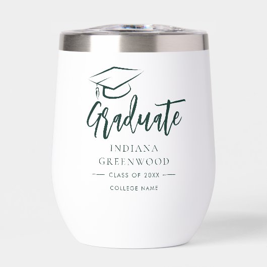 Graduation 2025 Script personnalisé Grad Green (Avant)