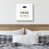 Graduation 2026 Personalized Congrats Grad Canvas Afdruk (Insitu (Slaapkamer))