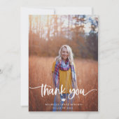 Graduation 2 Carte de remerciements photo (Devant)