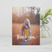 Graduation 2 Carte de remerciements photo (Debout devant)