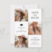 Graduation 3 Photo Enregistrer La Carte Date (Devant)