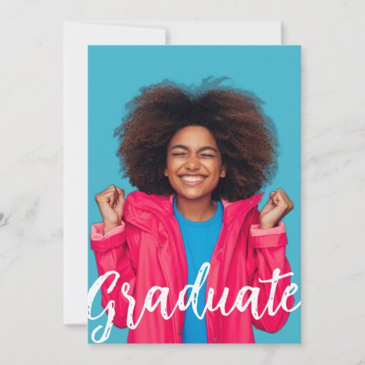 Graduation Annoucement Photo Flat Card (Voorkant)