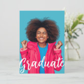 Graduation Annoucement Photo Flat Card (Staand voorkant)