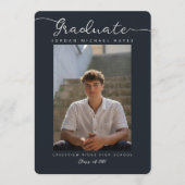 Graduation Announcement and Invitation with Photo (Devant)