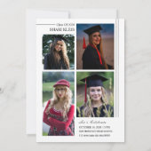 Graduation Announcement Card Template Aankondiging (Achterkant)