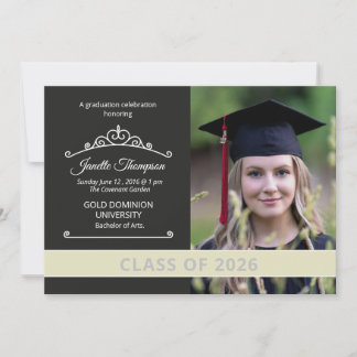 Graduation Announcement Card Template Aankondiging