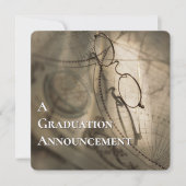 Graduation Announcement Custom Map Invitation (Devant)